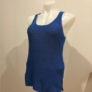 Massimo Dutti Blue Knit Tank Top
